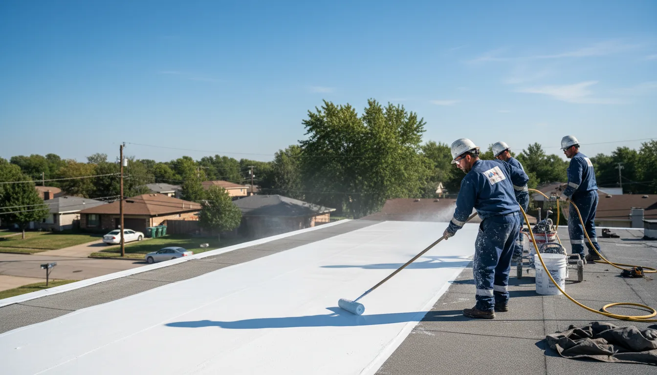 Commercial roof coating in Almond, NC near me
